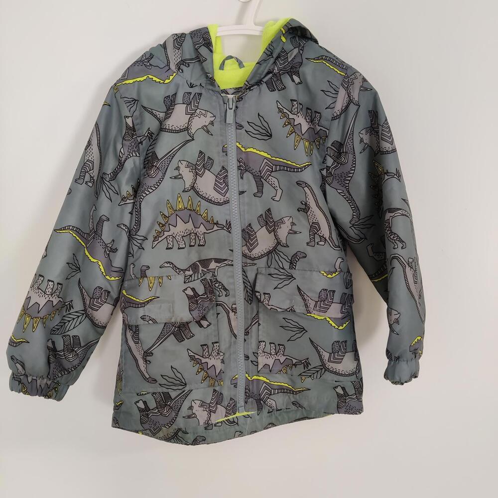 Carter's Boy's Dinosaur Seasonal Jacket Size 4 Fleece Lined